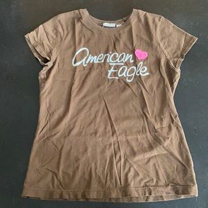 American Eagle Brown Top Size Medium